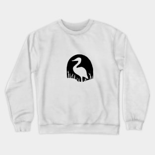 the bird in the grass Crewneck Sweatshirt